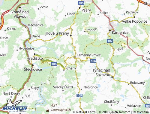 Mappa MICHELIN Kamenný Přívoz - ViaMichelin