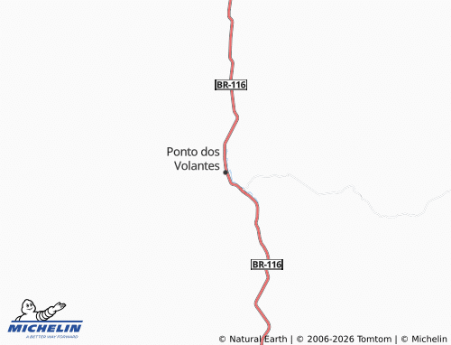 Mapa MICHELIN Ponto dos Volantes - ViaMichelin