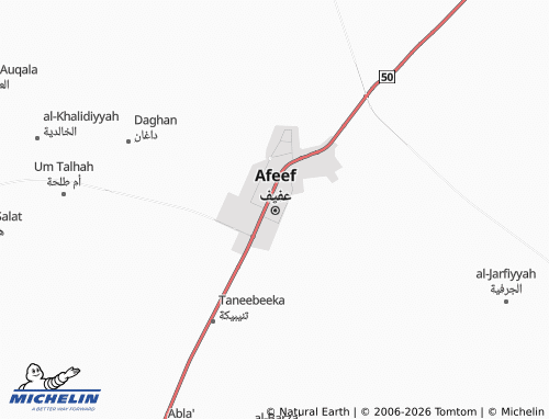 MICHELIN-Landkarte al-Rawdah - ViaMichelin
