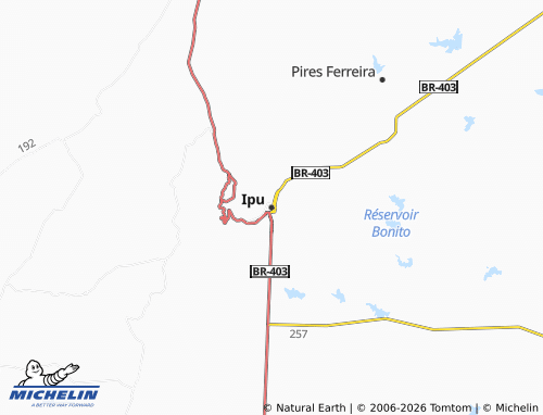 Carte MICHELIN Ipu - ViaMichelin