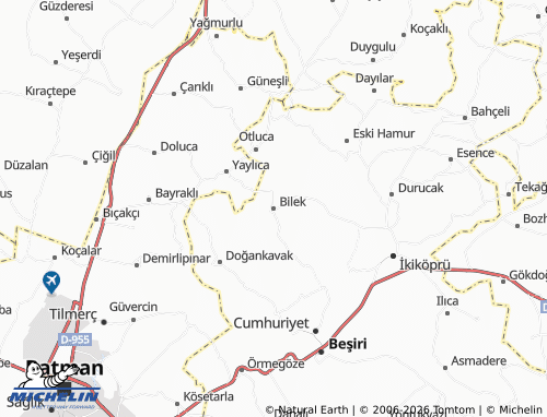 Mappa MICHELIN Bilek - ViaMichelin