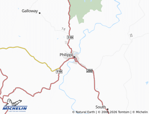 Carte MICHELIN Philippi - ViaMichelin