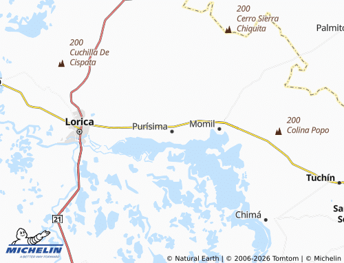 Carte MICHELIN Purísima - ViaMichelin