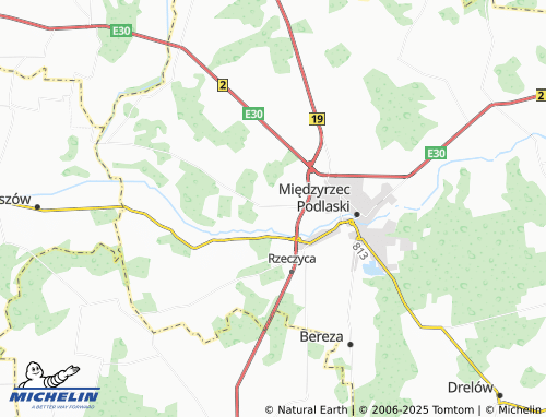 MICHELIN Tuliłów map - ViaMichelin