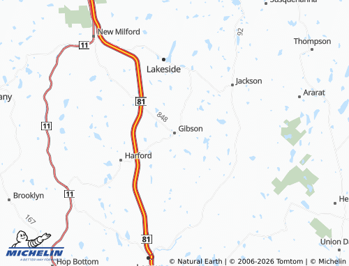 Carte MICHELIN Gibson - ViaMichelin