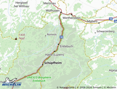 Carte MICHELIN Entlebuch - ViaMichelin