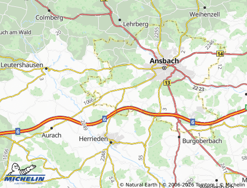 Mappa MICHELIN Elpersdorf bei Ansbach - ViaMichelin
