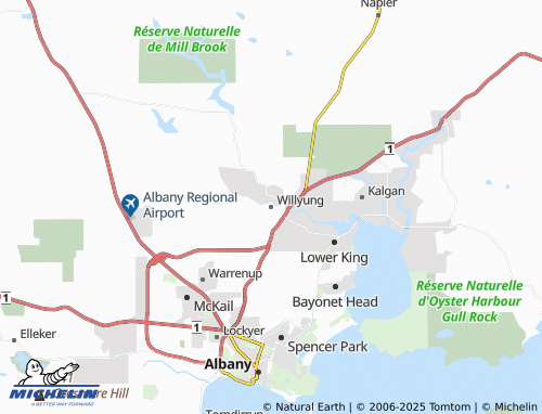 MICHELIN Willyung map - ViaMichelin