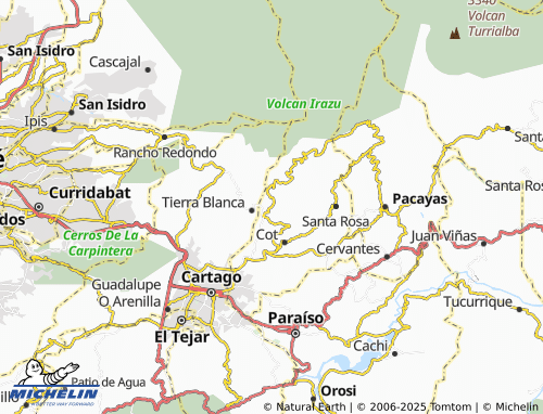 Mapa MICHELIN Potrero Cerrado - ViaMichelin