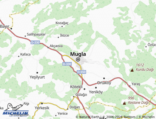 Kaart MICHELIN Mugla - ViaMichelin
