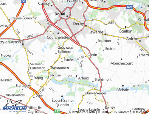 MICHELIN Le Moulinel map - ViaMichelin