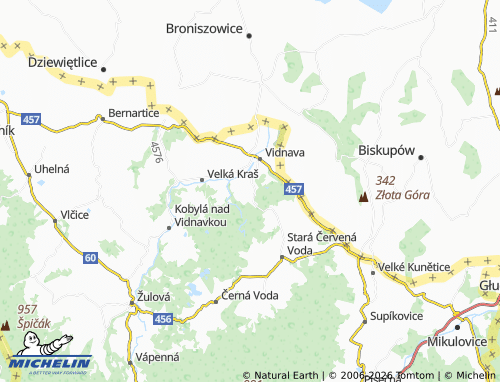 Mapa MICHELIN Stachlovice - ViaMichelin