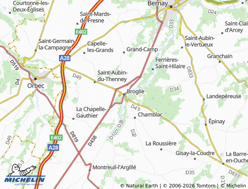 Mappa MICHELIN Broglie - ViaMichelin