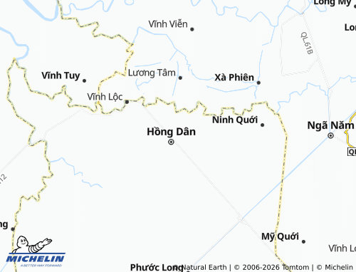 Mapa MICHELIN Hồng Dân - ViaMichelin