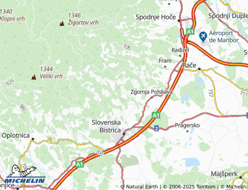 MICHELIN Kalše map - ViaMichelin