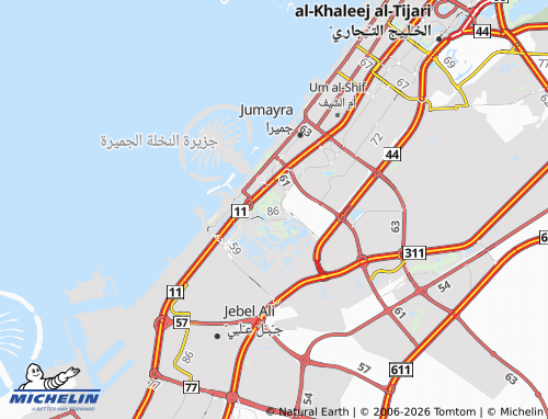 MICHELIN Al Thanyah Third map - ViaMichelin