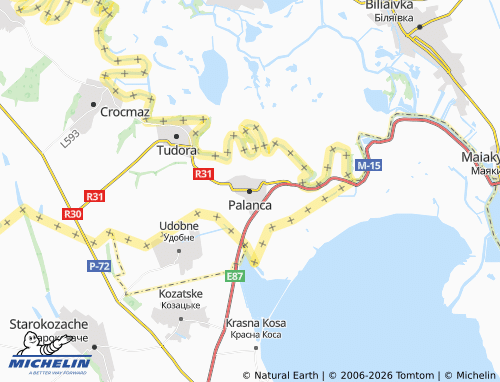Mapa MICHELIN Palanca - ViaMichelin