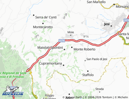 Mappa MICHELIN Maiolati Spontini - ViaMichelin
