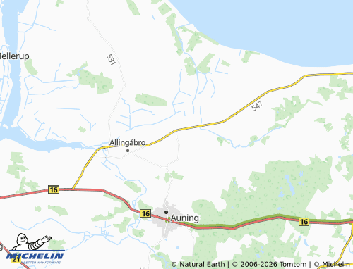 Kaart MICHELIN Allestrup - ViaMichelin