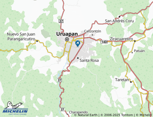MICHELIN Alianza Urbana map - ViaMichelin