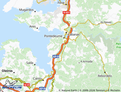 Kaart MICHELIN Buíña - ViaMichelin