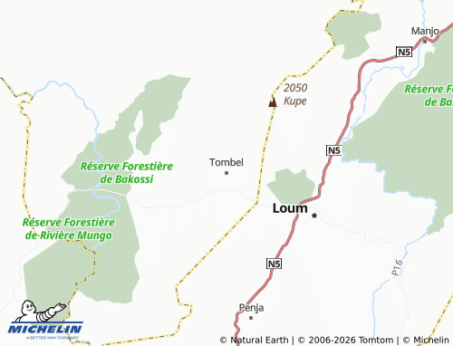 Mapa MICHELIN Tombel - ViaMichelin