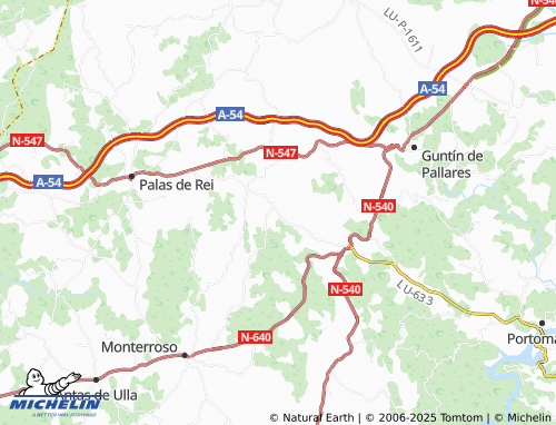 MICHELIN Ligonde (Santiago) map - ViaMichelin