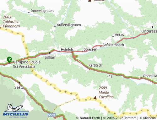 MICHELIN-Landkarte Sankt Oswald - ViaMichelin