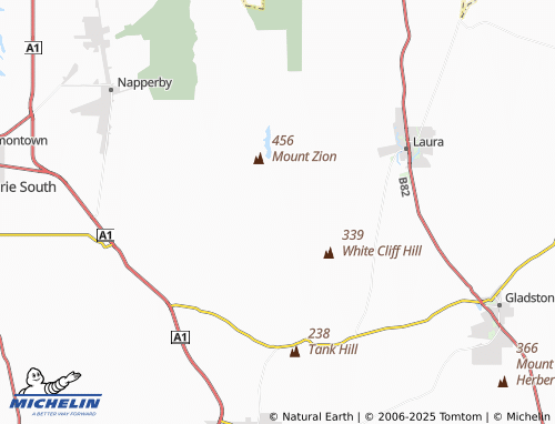 MICHELIN Beetaloo Valley map - ViaMichelin