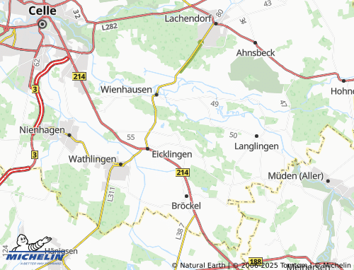 MICHELIN Sandlingen map - ViaMichelin