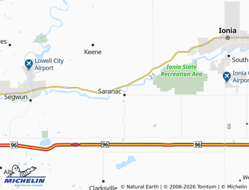 Mappa MICHELIN Saranac - ViaMichelin