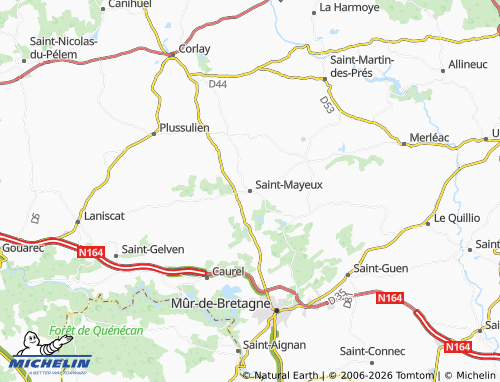MICHELIN Saint-Mayeux map - ViaMichelin