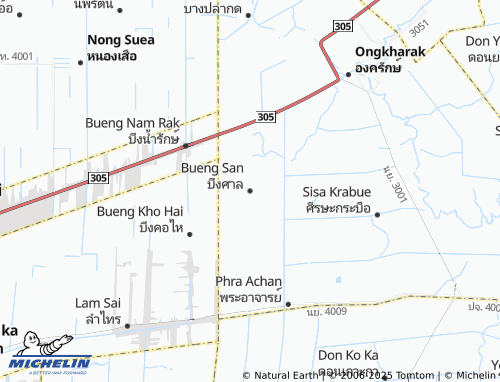 MICHELIN Bueng San map - ViaMichelin