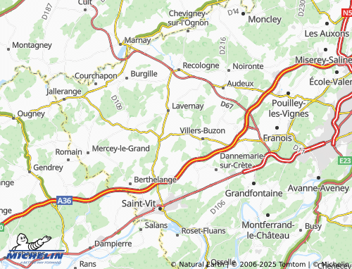 Carte MICHELIN Corcondray - ViaMichelin