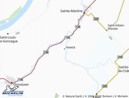 Mappa MICHELIN Howick - ViaMichelin