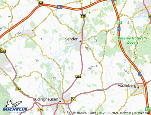 MICHELIN Gettrup map - ViaMichelin