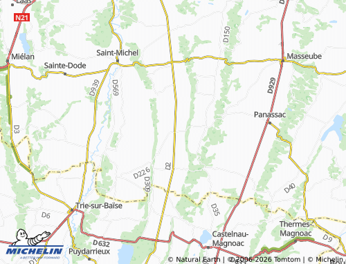 MICHELIN Saint-Ost map - ViaMichelin