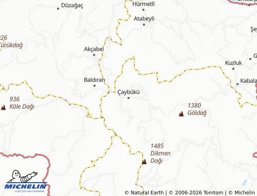 Mappa MICHELIN Çaybükü - ViaMichelin