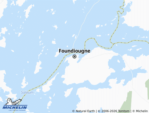 Carte MICHELIN Foundiougne - ViaMichelin