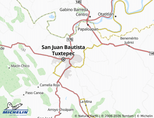 MICHELIN Lázaro Cárdenas map - ViaMichelin