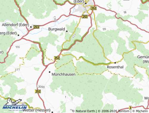 Mapa MICHELIN Rosenthal-Roda - ViaMichelin
