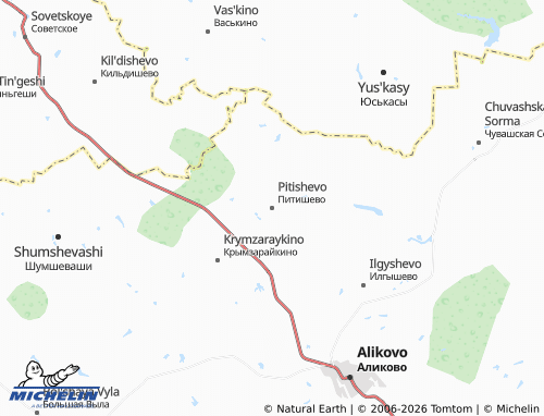 MICHELIN-Landkarte Pitishevo - ViaMichelin