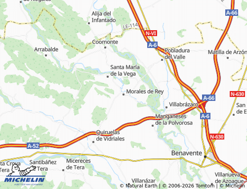 MICHELIN Morales de Rey map - ViaMichelin