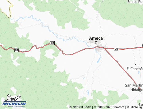 MICHELIN Los Pilares map - ViaMichelin