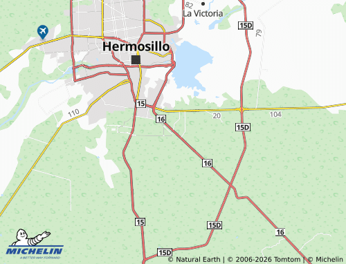 MICHELIN Nuevo Hermosillo map - ViaMichelin