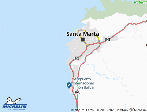 MICHELIN Rodadero map - ViaMichelin