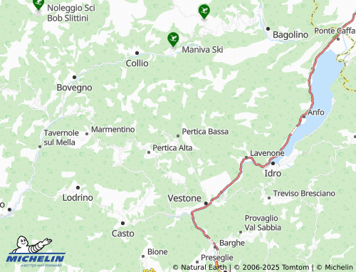 MICHELIN Pertica Bassa map - ViaMichelin
