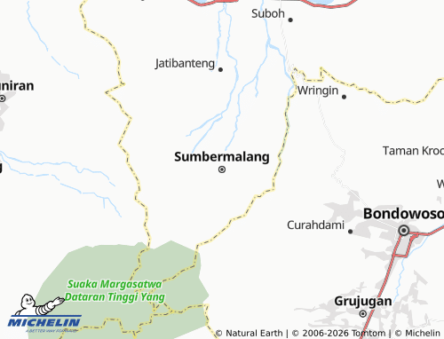 MICHELIN-Landkarte Sumbermalang - ViaMichelin