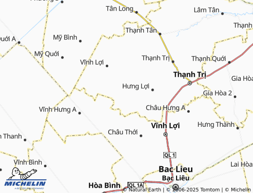 MICHELIN Châu Hưng map - ViaMichelin