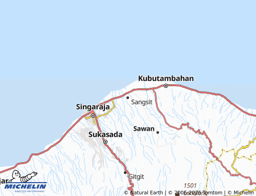 MICHELIN Sangsit map - ViaMichelin